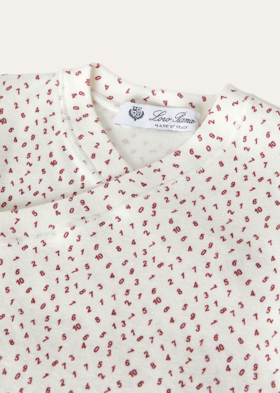 body little numbers cotton białynoworodek bordowy