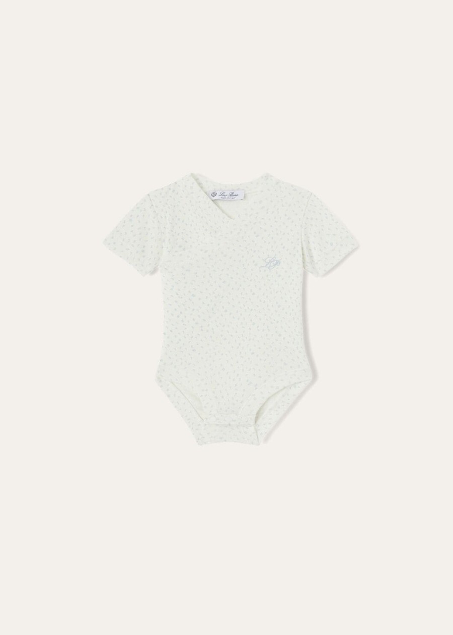 body bawełniane little numbers białoblond
