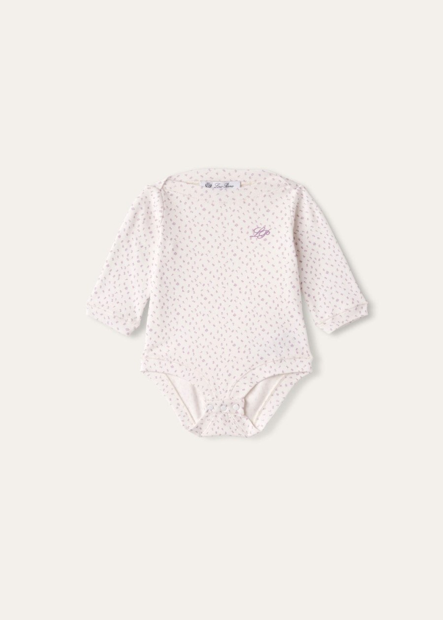 body niemowlęce little numbers fancy cotton whitewisteria