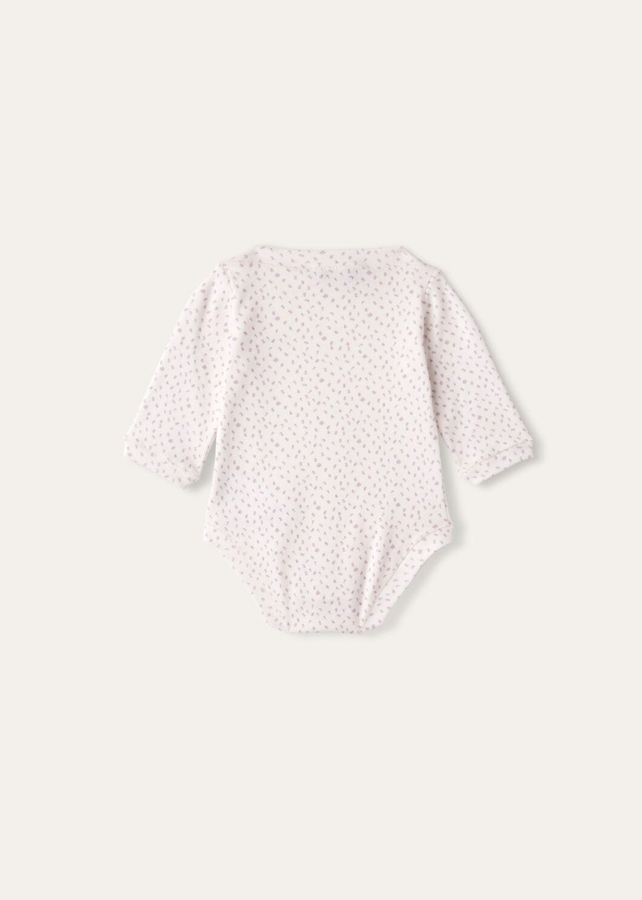 body niemowlęce little numbers fancy cotton whitewisteria