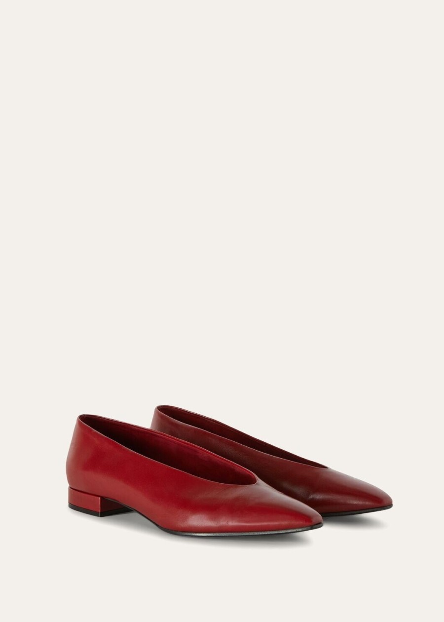 rebecca ballet flat calf camu fruit