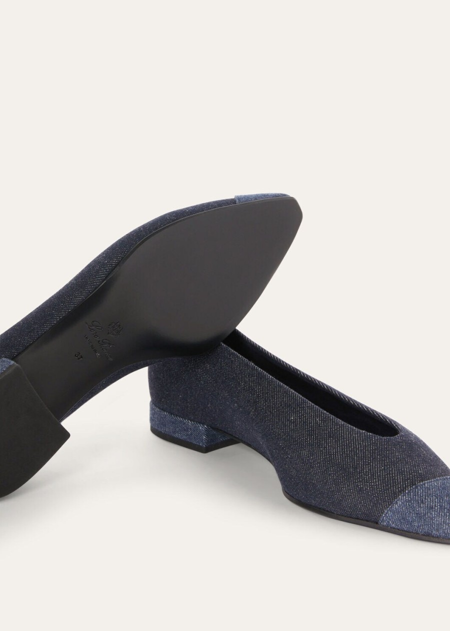 baleriny rebecca ballet flat cashdenim shadow blue reactive