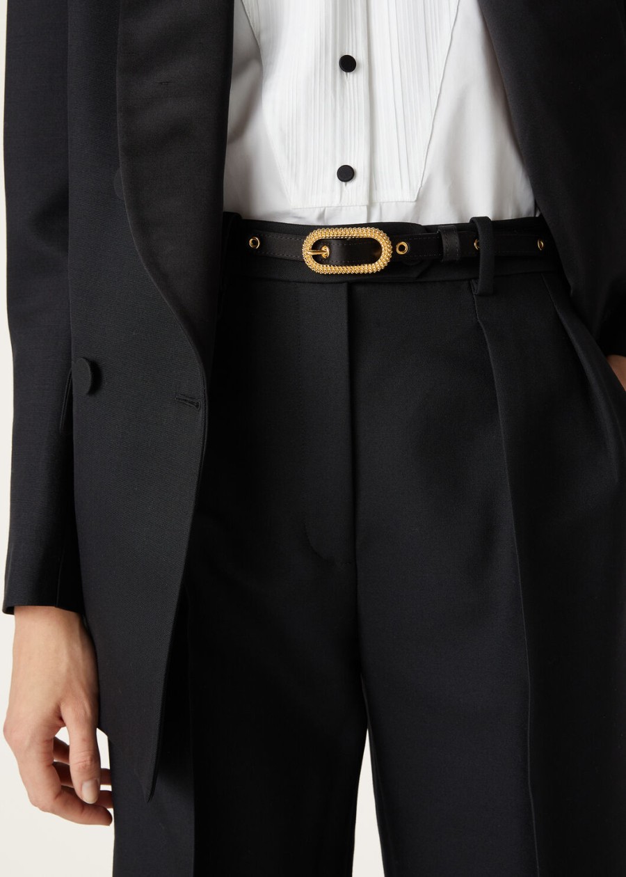 pasek z klamrą bubbles silk viscose blacksun gold
