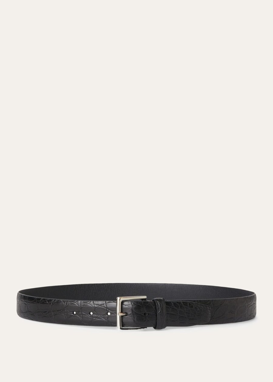 owen-belt caiman czarna skóra
