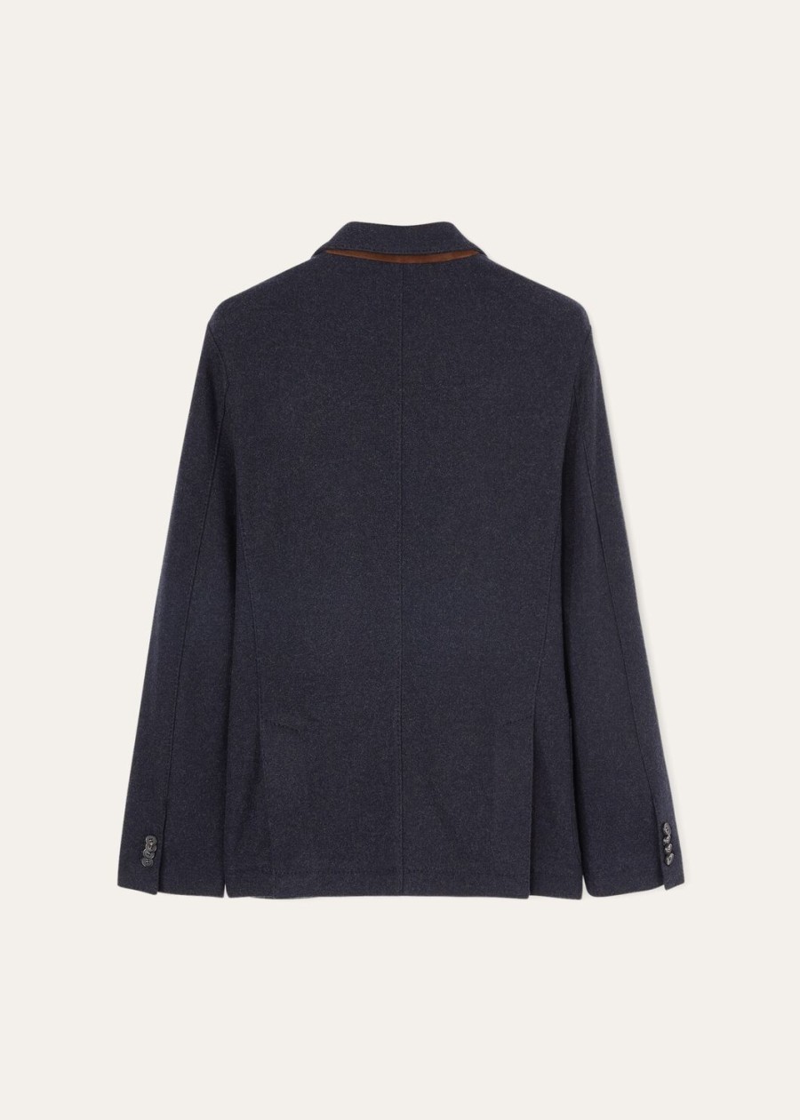 sweter novalis jersey w kolorze granatowymszarym melanżu