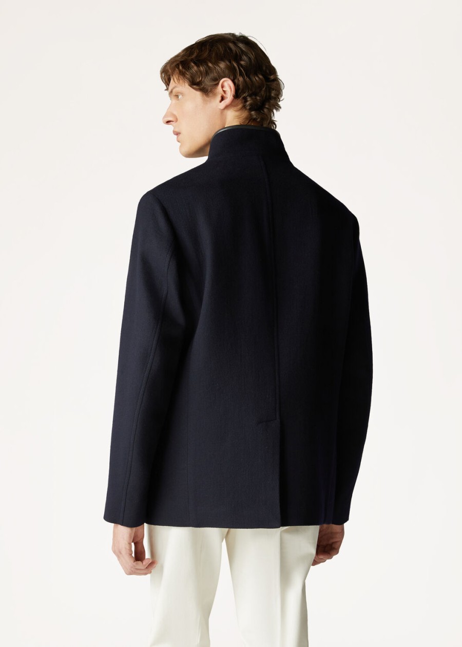 kurtka spagna cashmere w kolorze granatowym