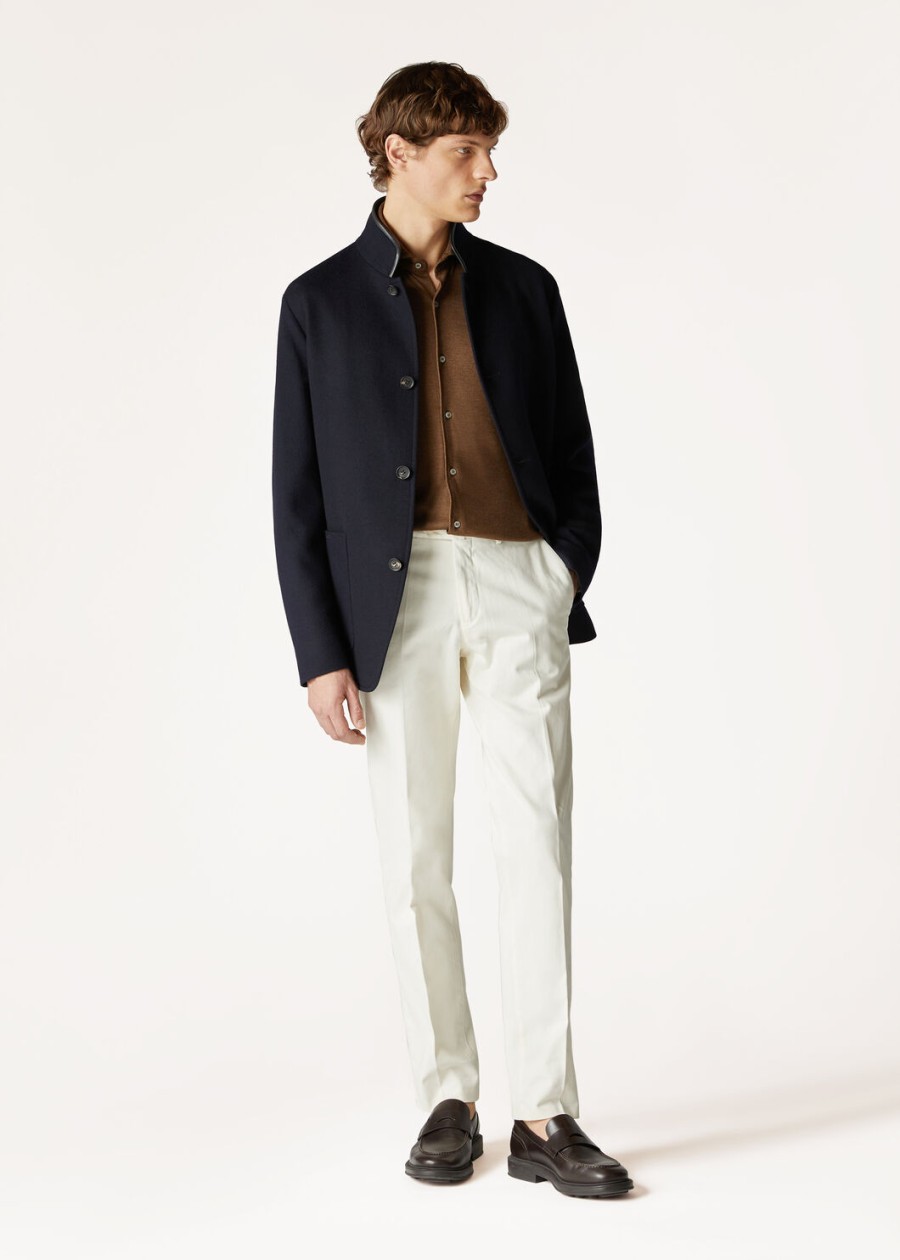 kurtka spagna cashmere w kolorze granatowym