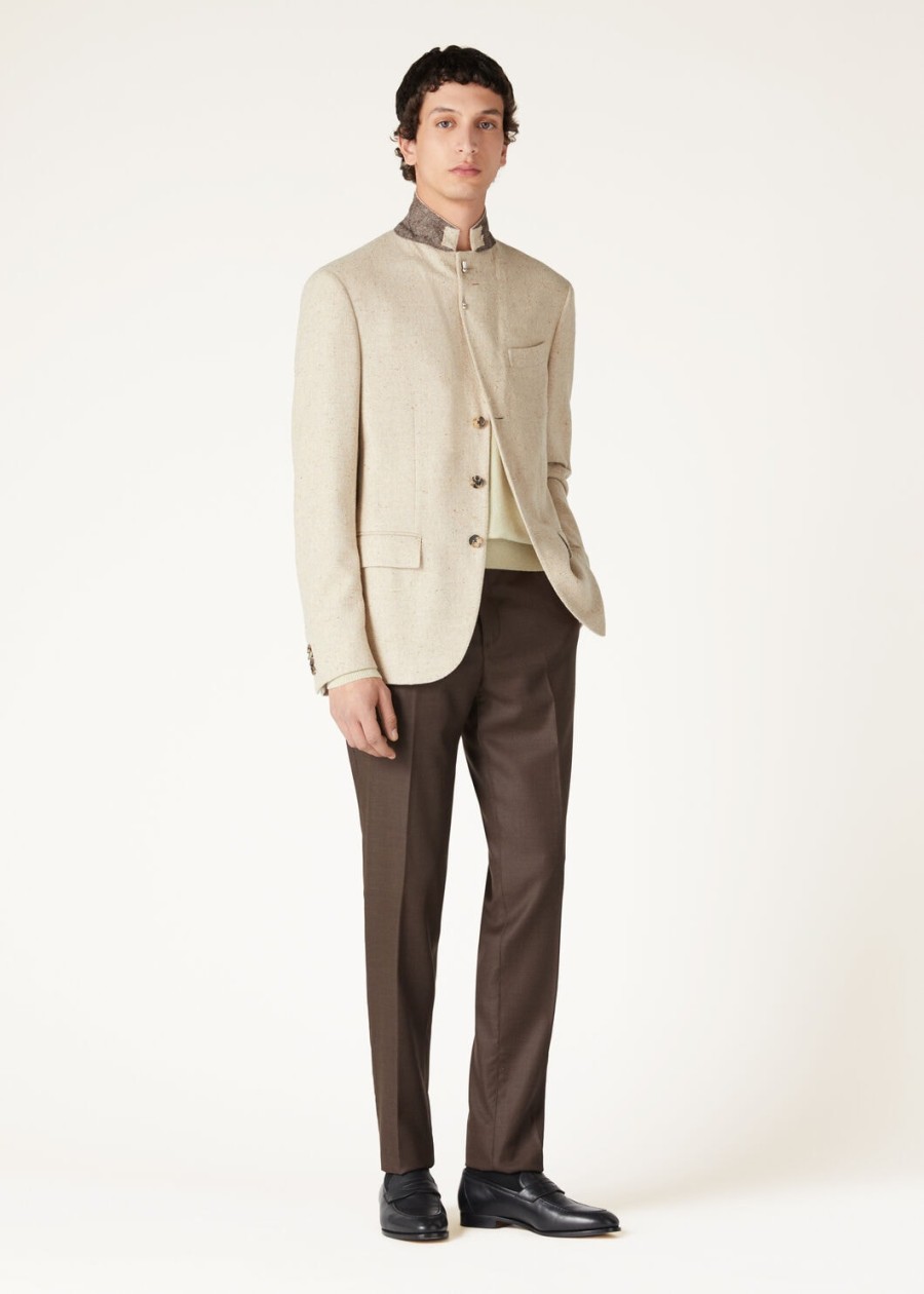kurtka torino silk cashmere natural sand