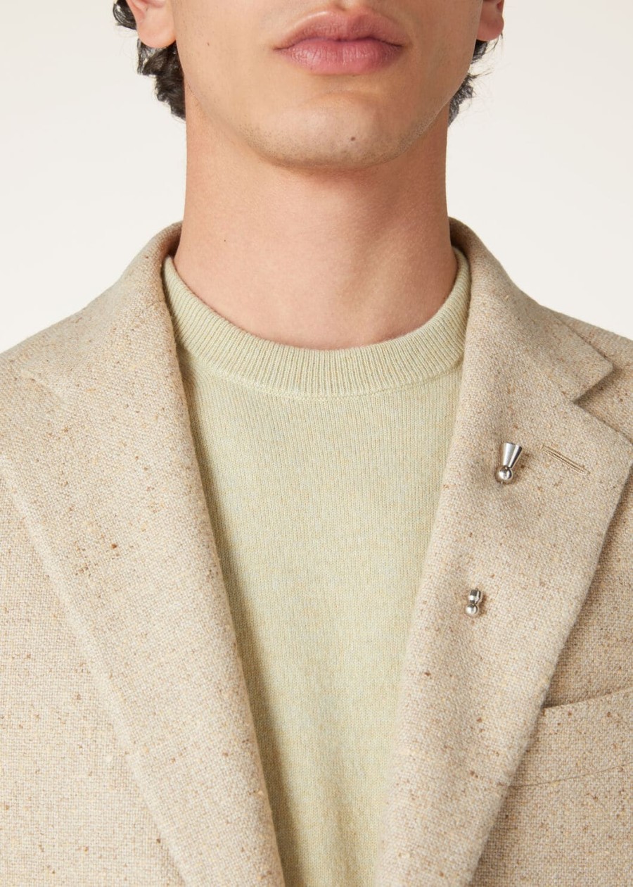 kurtka torino silk cashmere natural sand