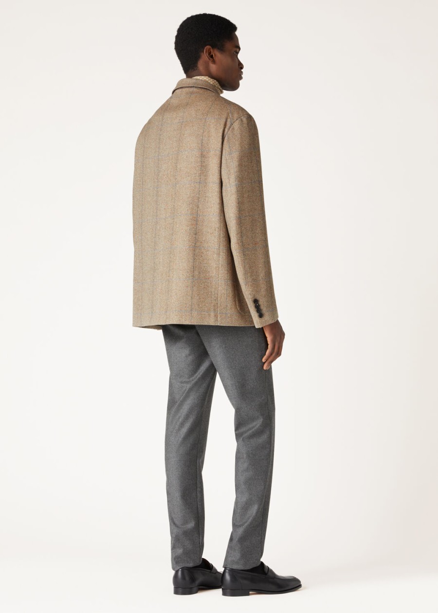 lekka kurtka tweedowa donato silk cashmere cheviot