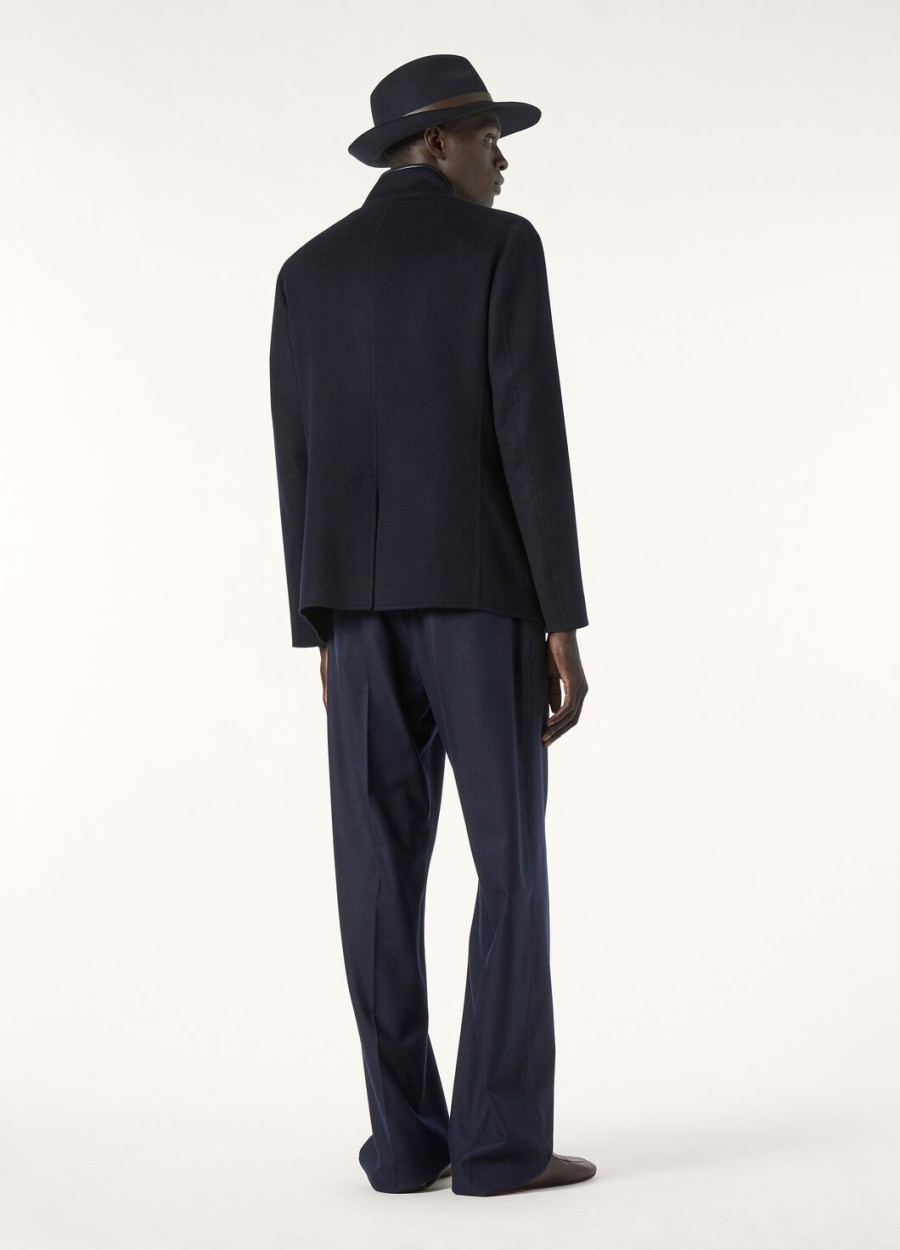kurtka spagna cashmere w kolorze granatowym