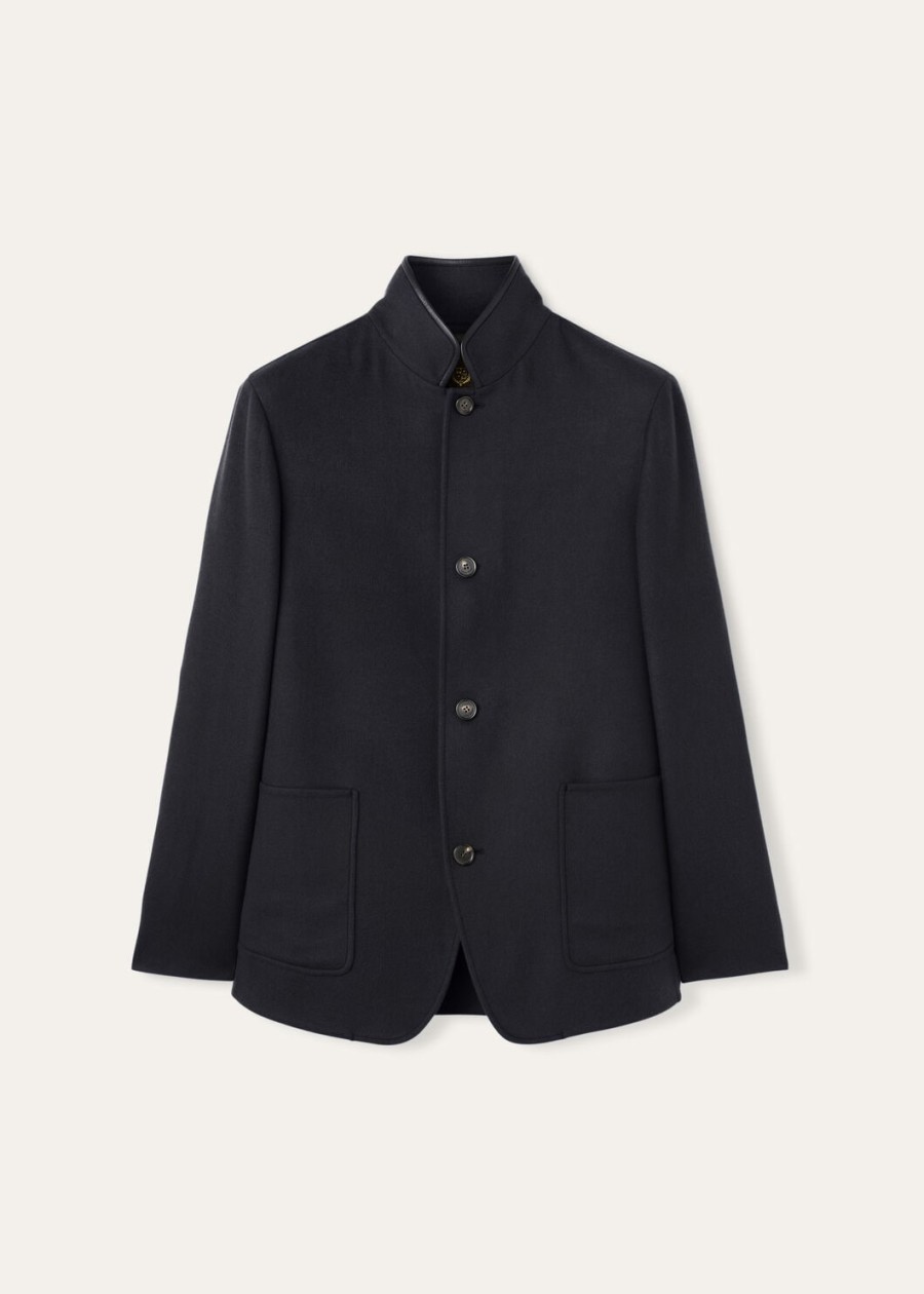 kurtka spagna cashmere w kolorze granatowym