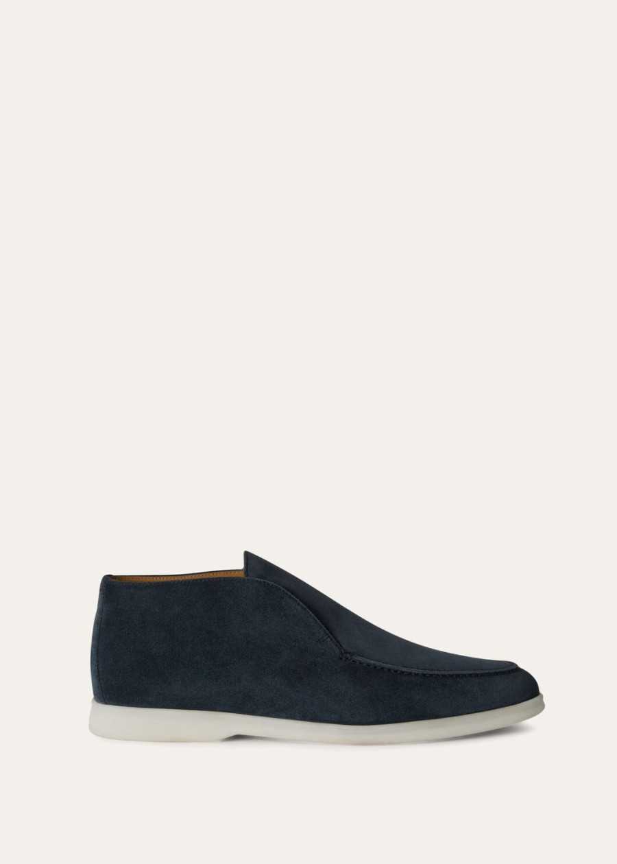 botki zamszowe open walk w kolorze moss grey