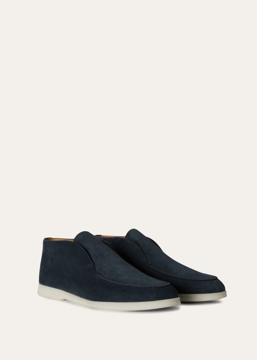 botki zamszowe open walk w kolorze moss grey