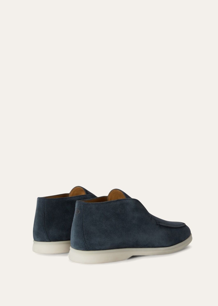 botki zamszowe open walk w kolorze moss grey