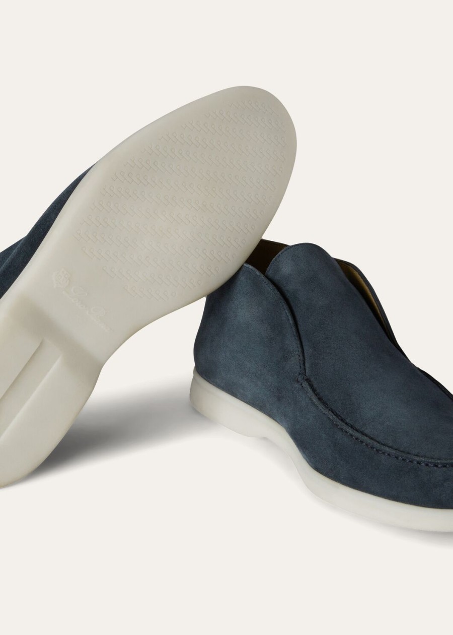 botki zamszowe open walk w kolorze moss grey