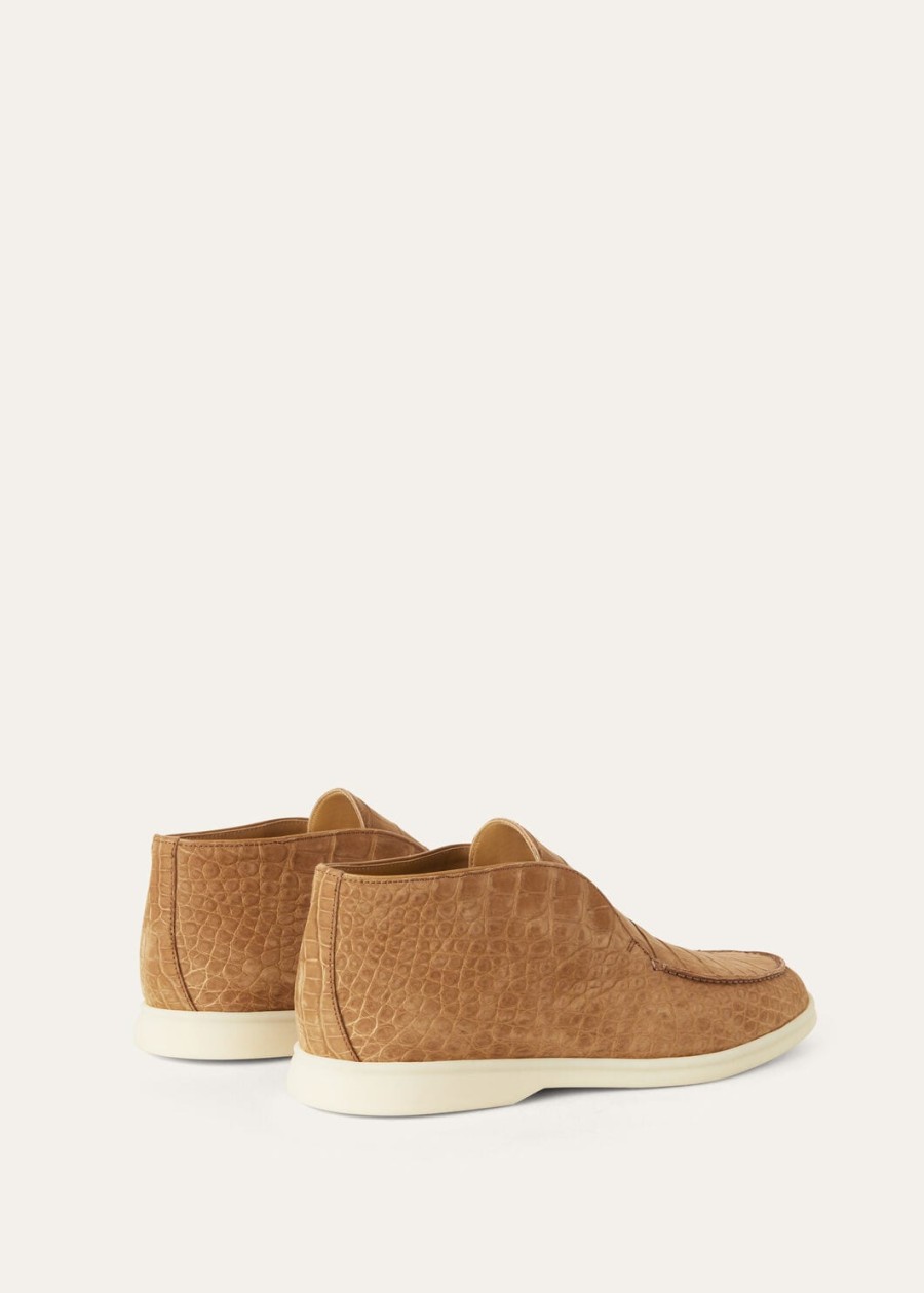 buty open walk ze skóry aligatora light cuir