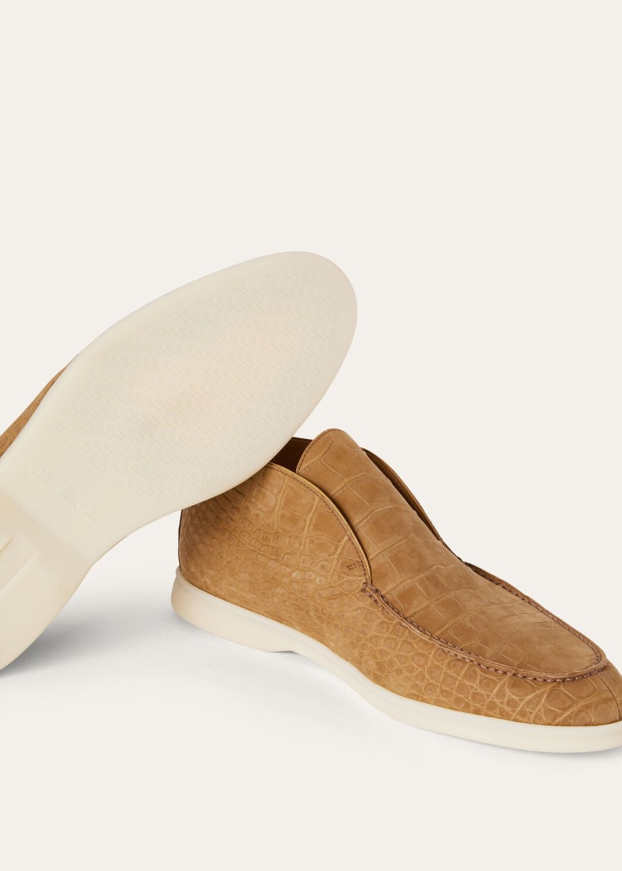 buty open walk ze skóry aligatora light cuir