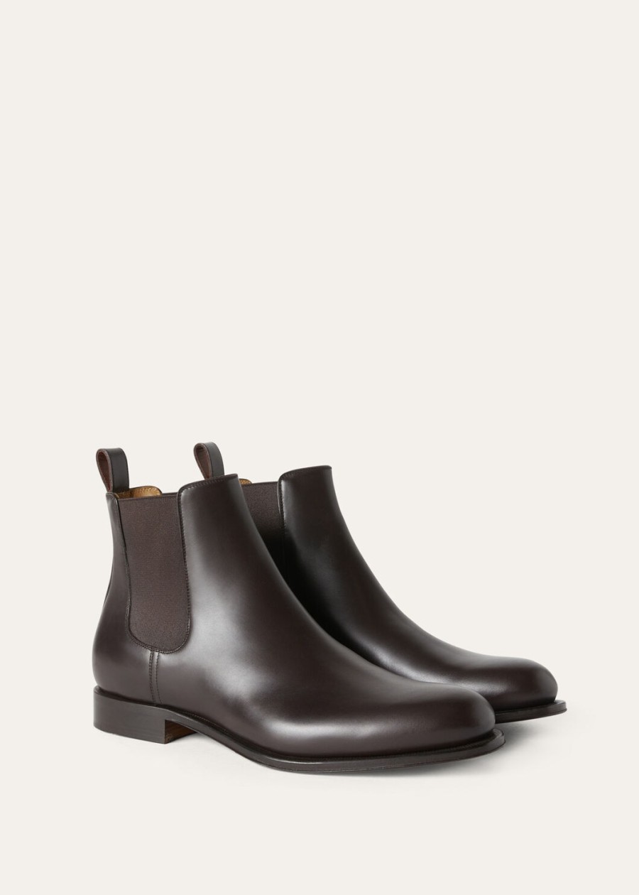 rory walk ebony calfskin chelsea boots