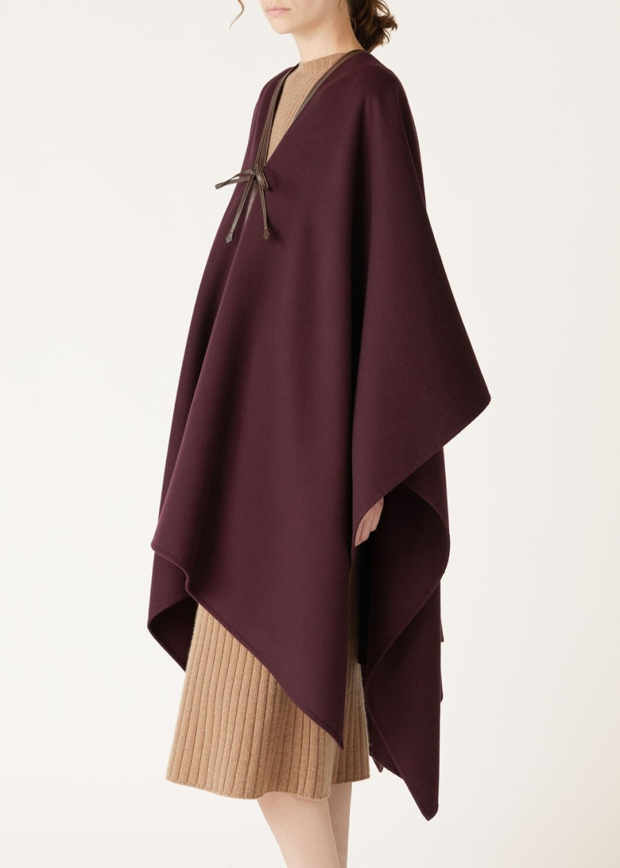 kristina cape cashmere deep burgundy