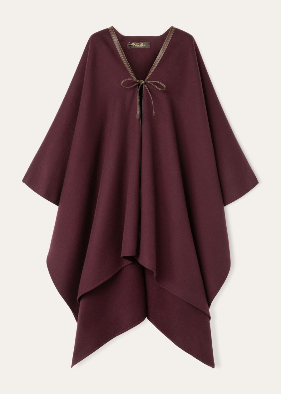 kristina cape cashmere deep burgundy