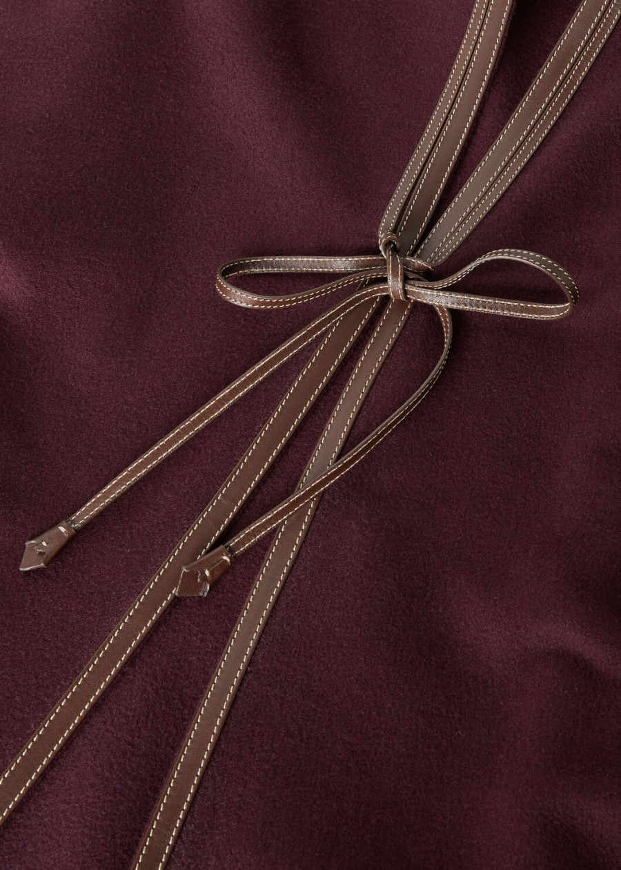 kristina cape cashmere deep burgundy