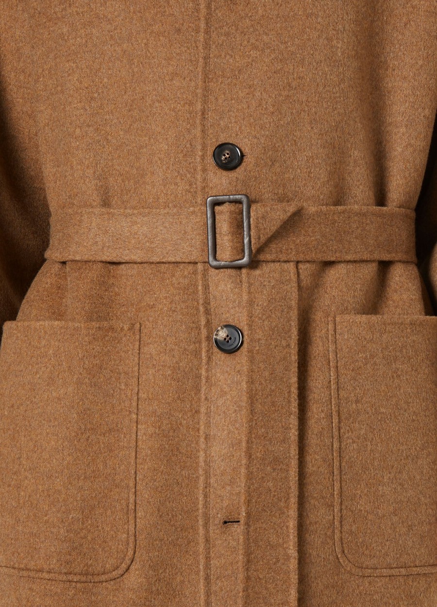 płaszcz owen cashmere - rain system cannel s