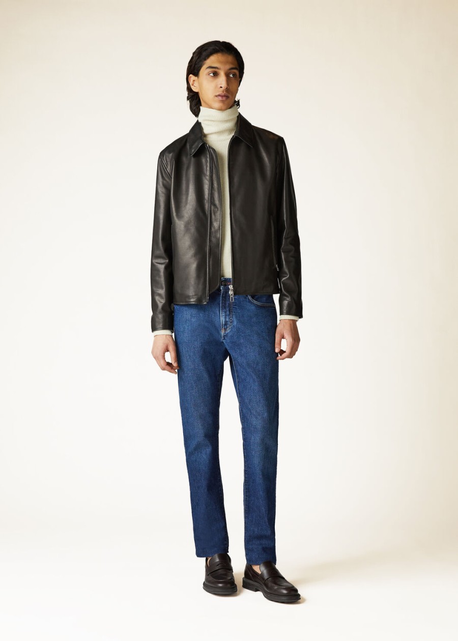 spodnie bawełniane doccio japan blue