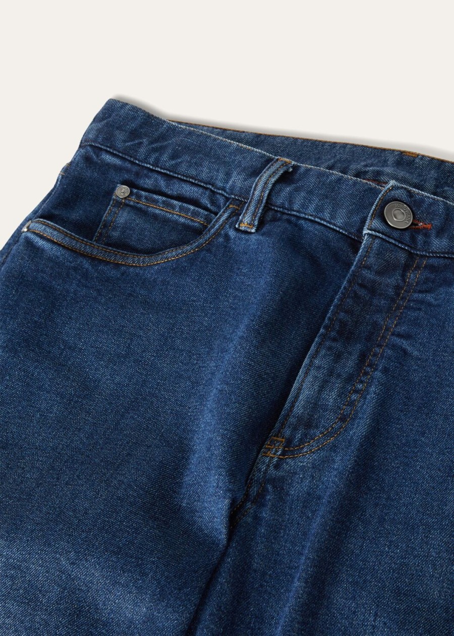 spodnie bawełniane doccio japan blue