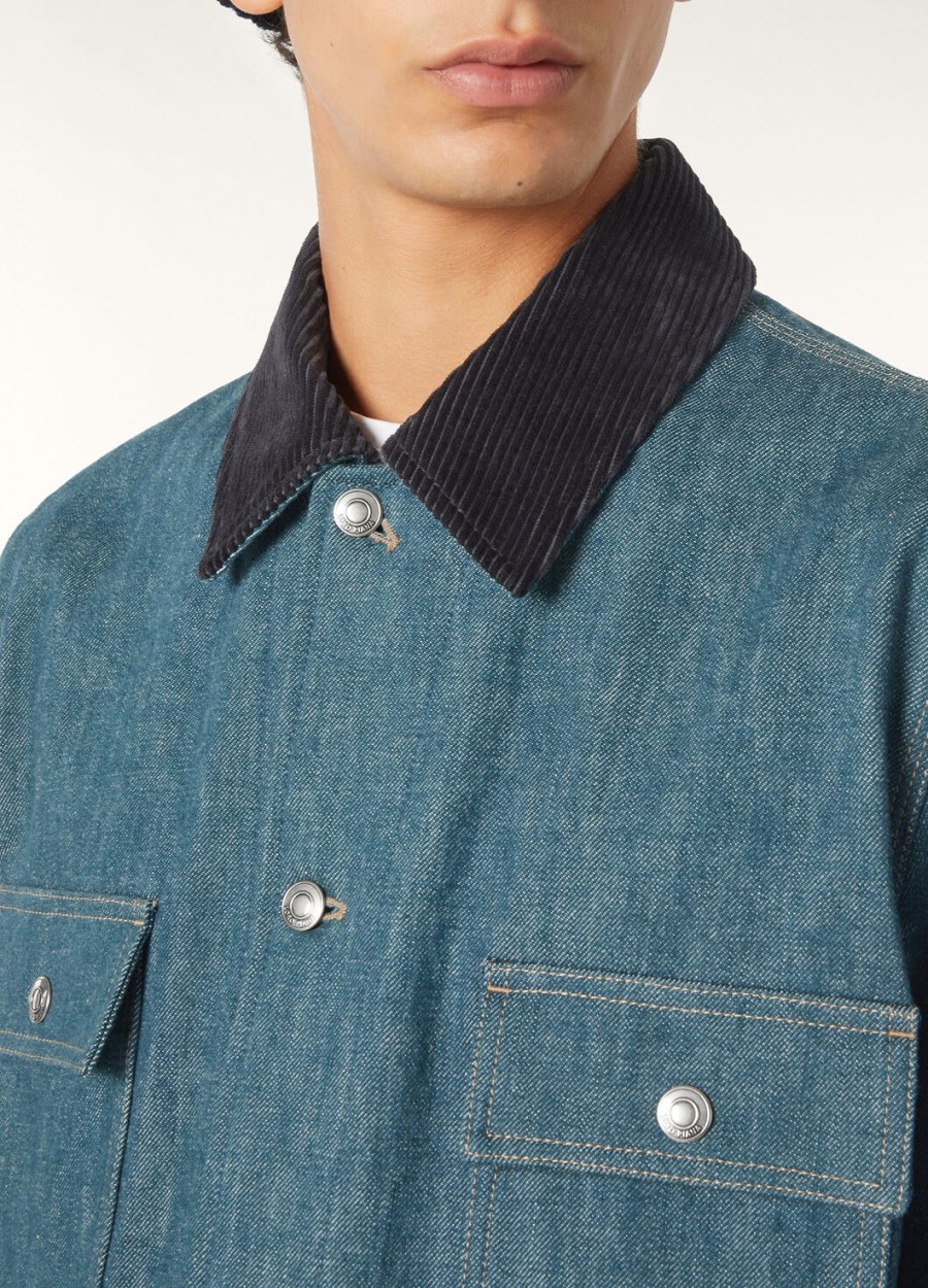 conley blouson austin denim blue spirulina