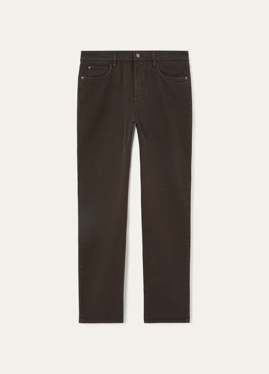 spodnie bawełniane quarona denim black pine