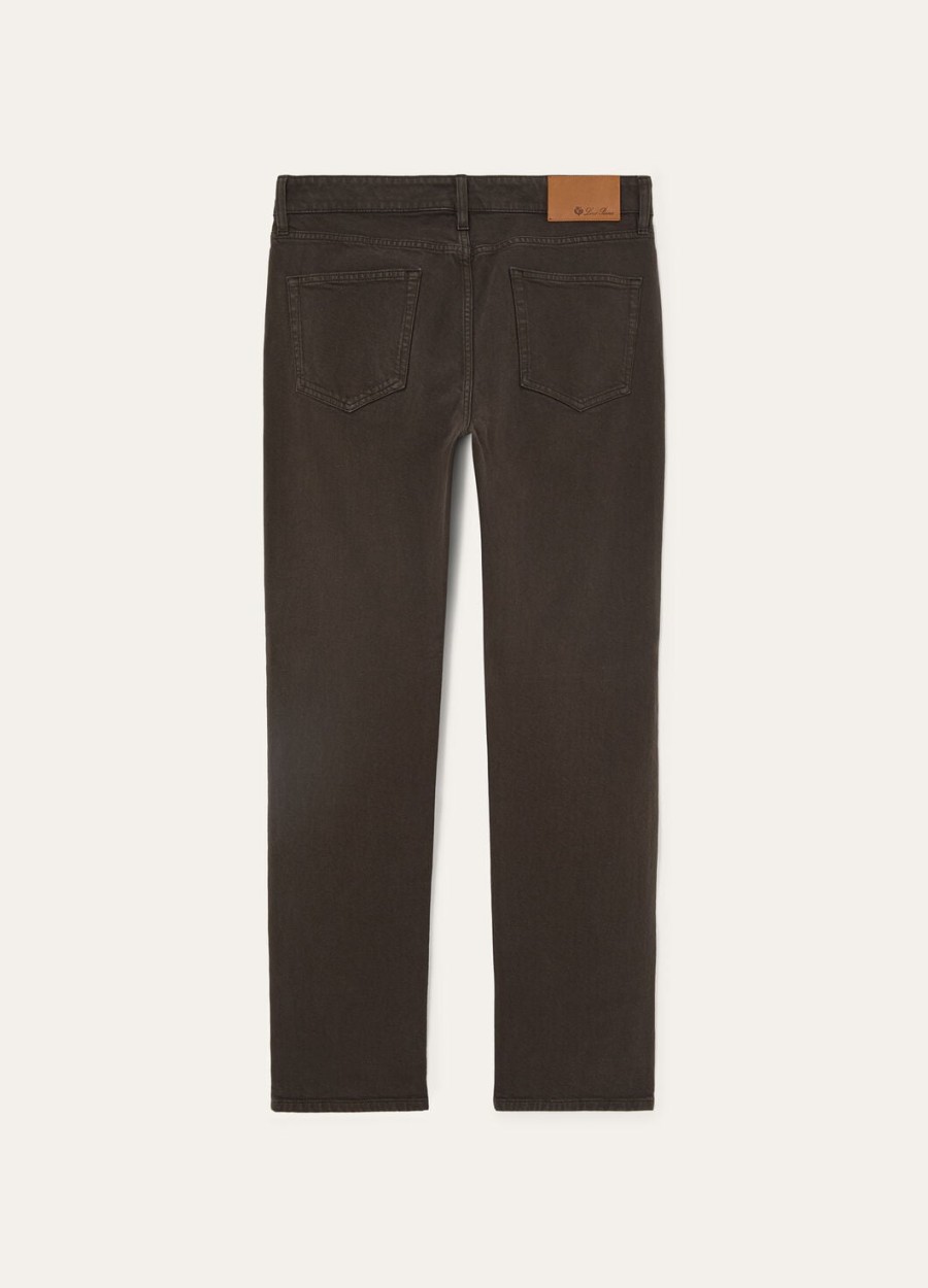 spodnie bawełniane quarona denim black pine