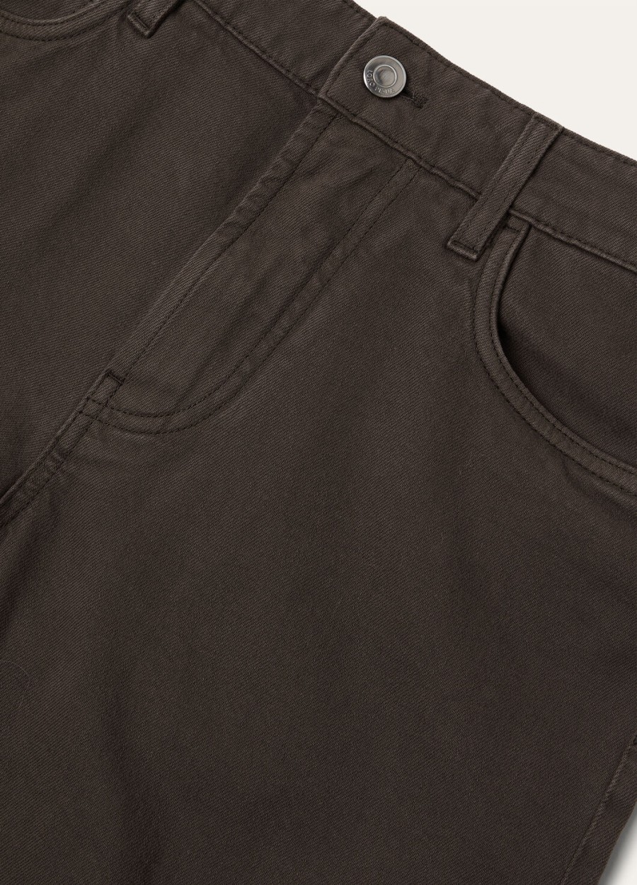 spodnie bawełniane quarona denim black pine