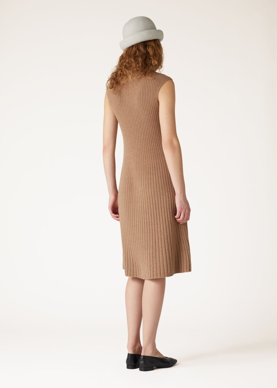 sukienka cervatto baby cashmere w kolorze nutmeg see melange