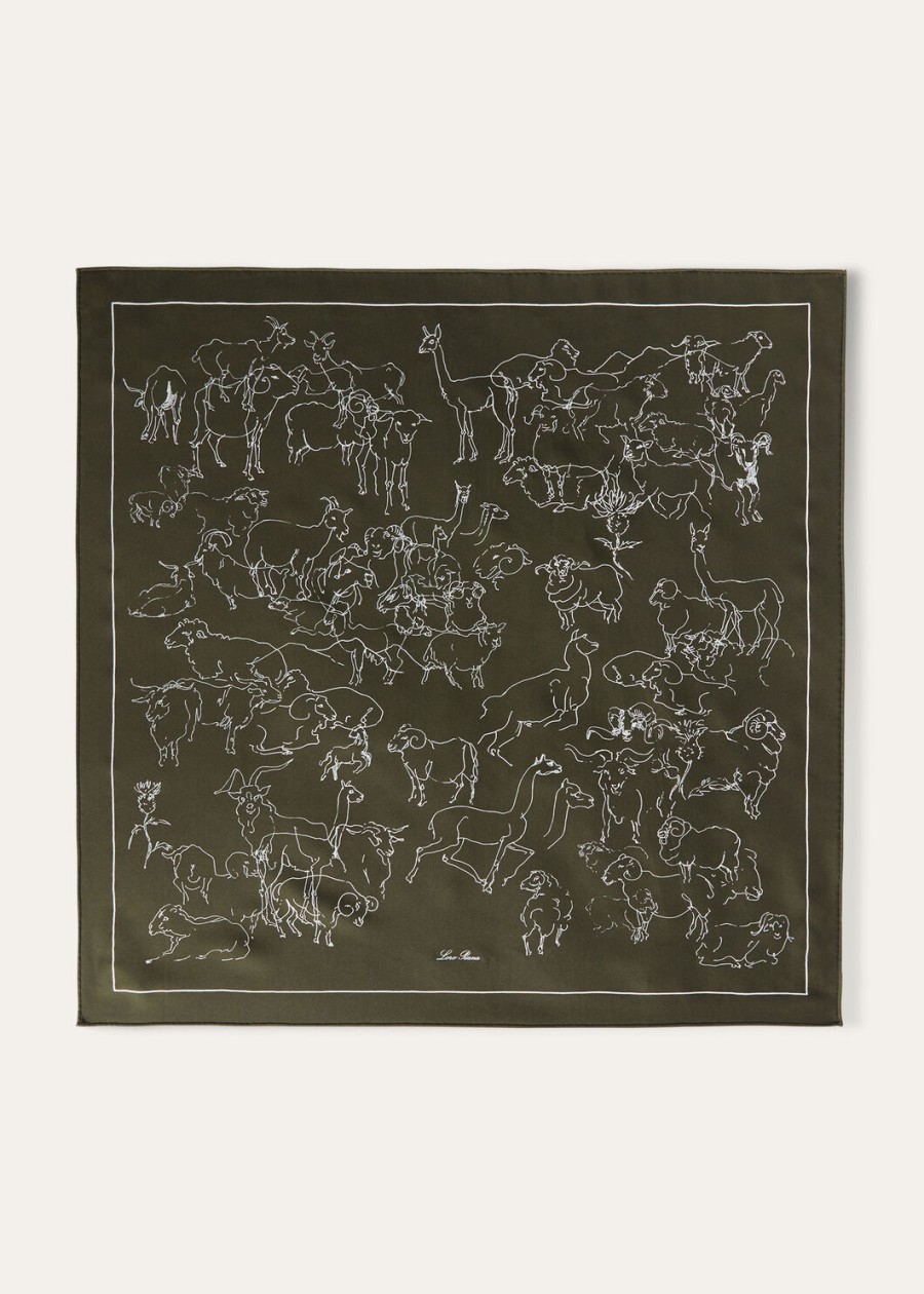 sztuka najdelikatniejszych włókien foulard silk forest nightwhite