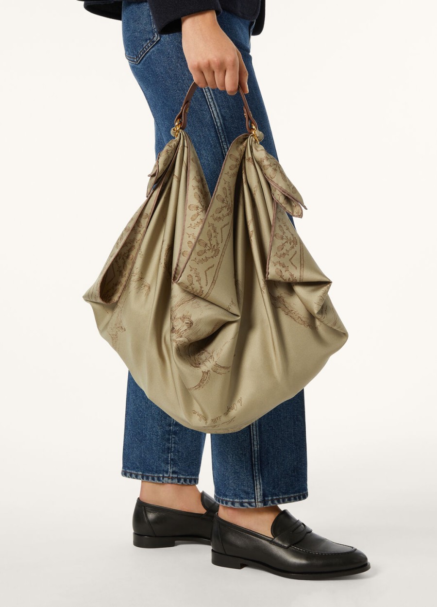 chustka cielęca loro piana handle foulard caramel sugarsun gold