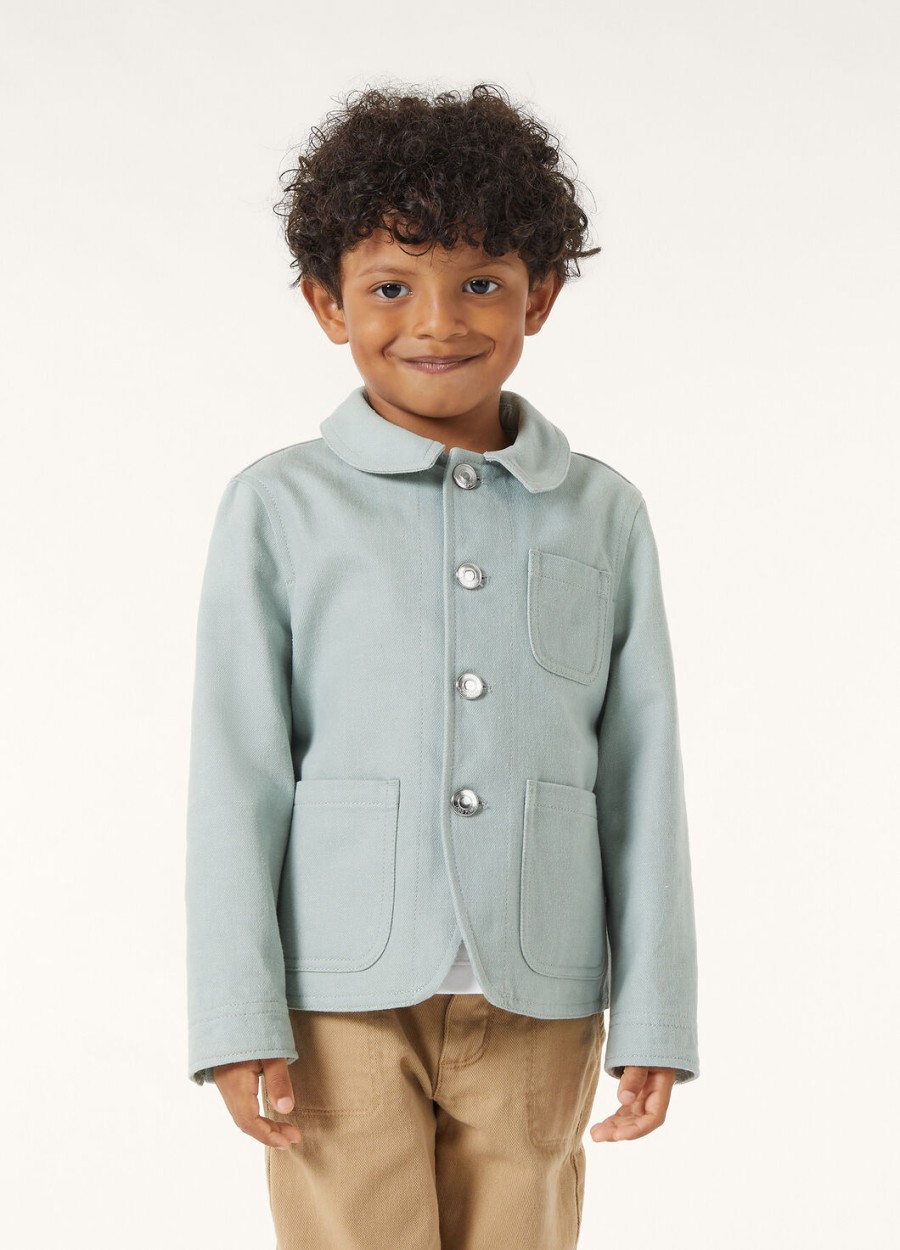 kurtka dziecięca farley denim flower azure cactus