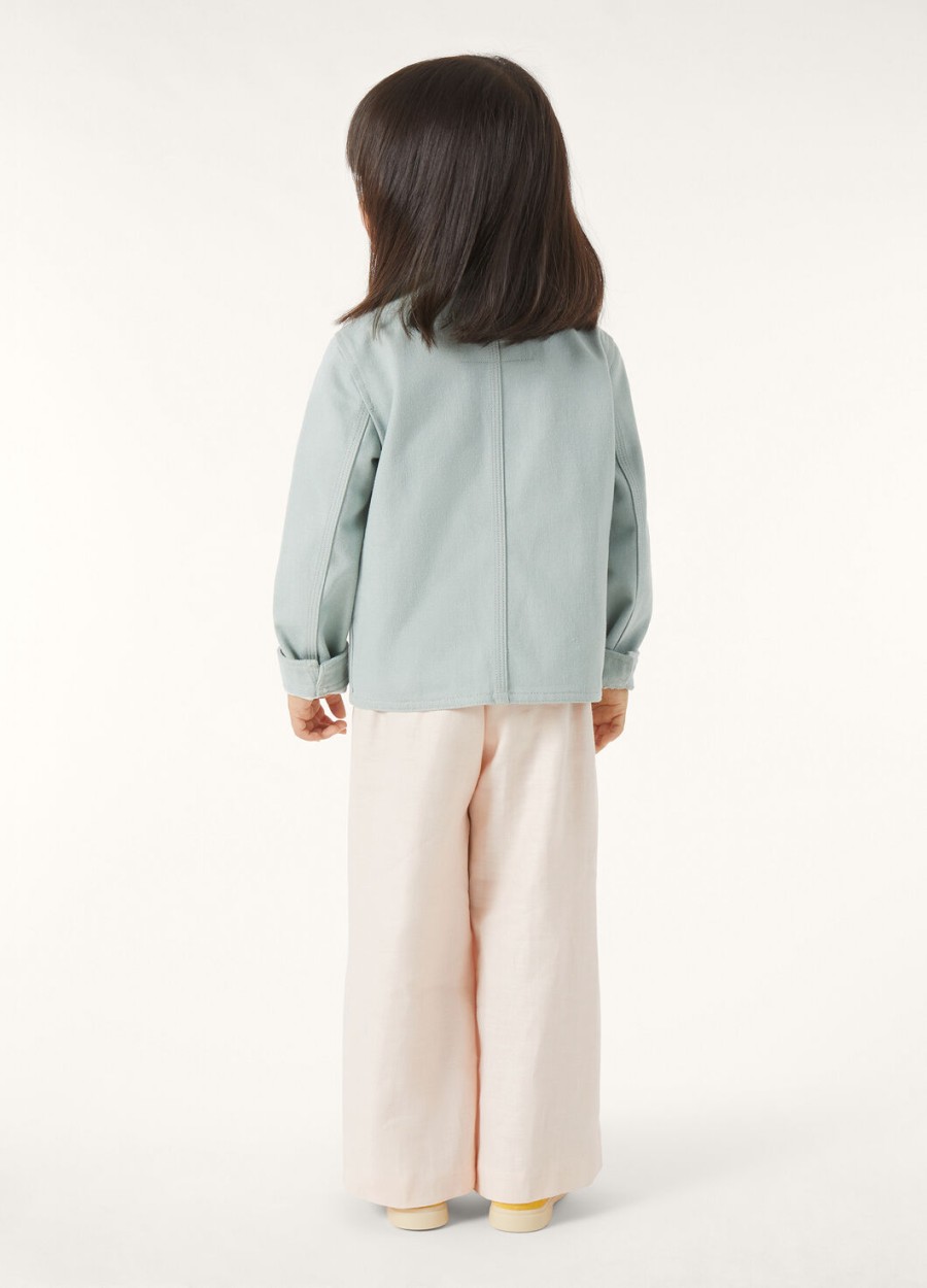 kurtka dziecięca farley denim flower azure cactus