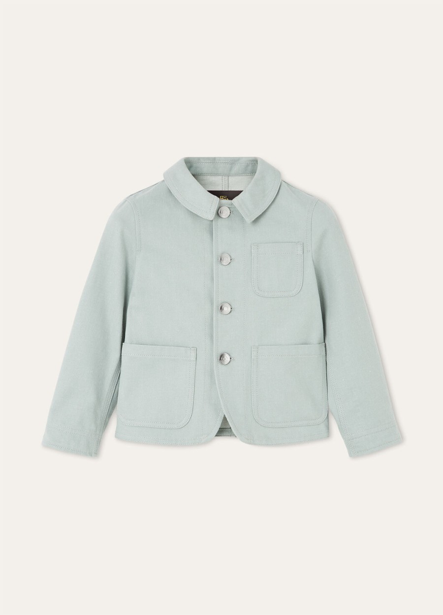 kurtka dziecięca farley denim flower azure cactus