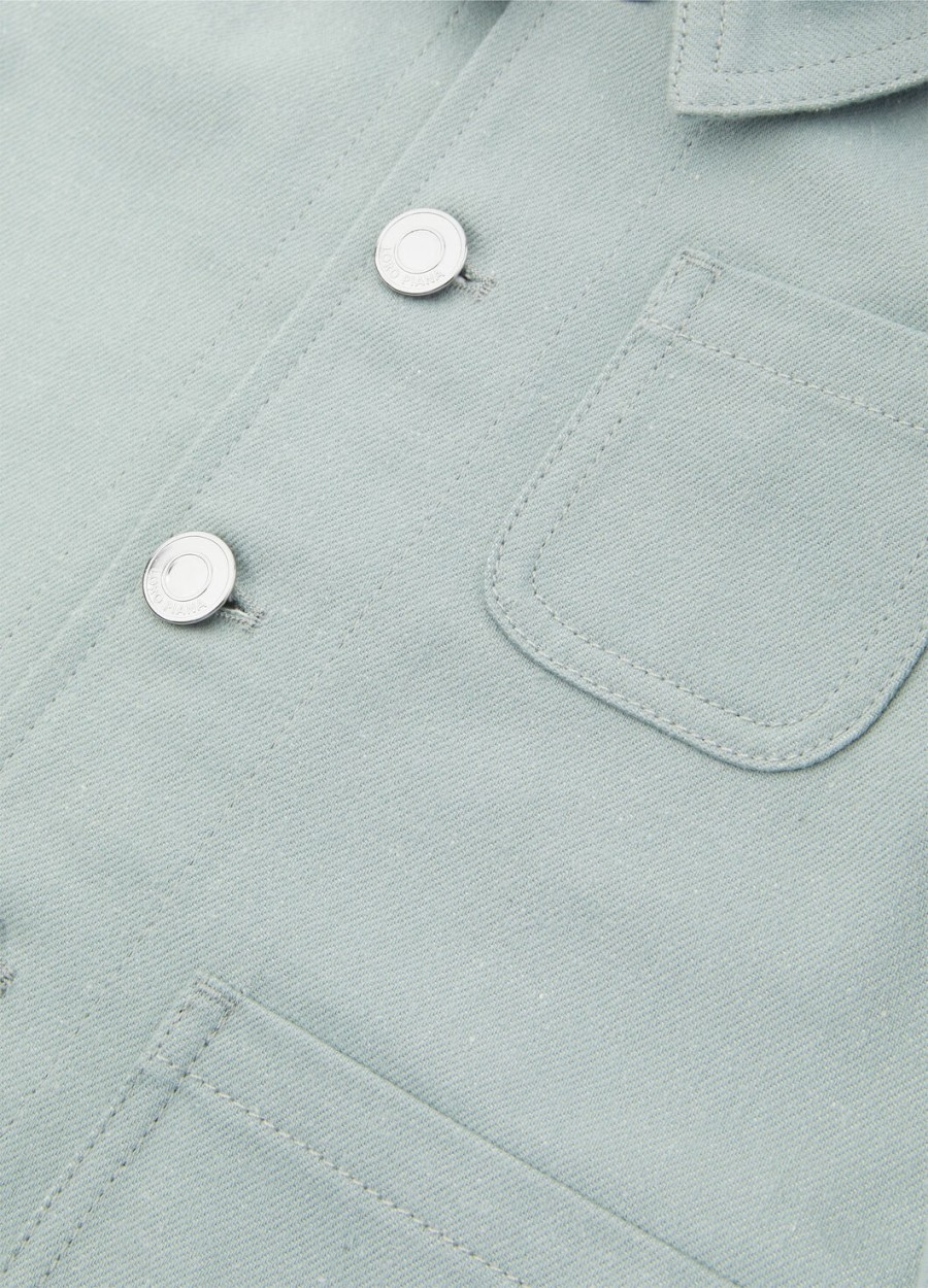 kurtka dziecięca farley denim flower azure cactus