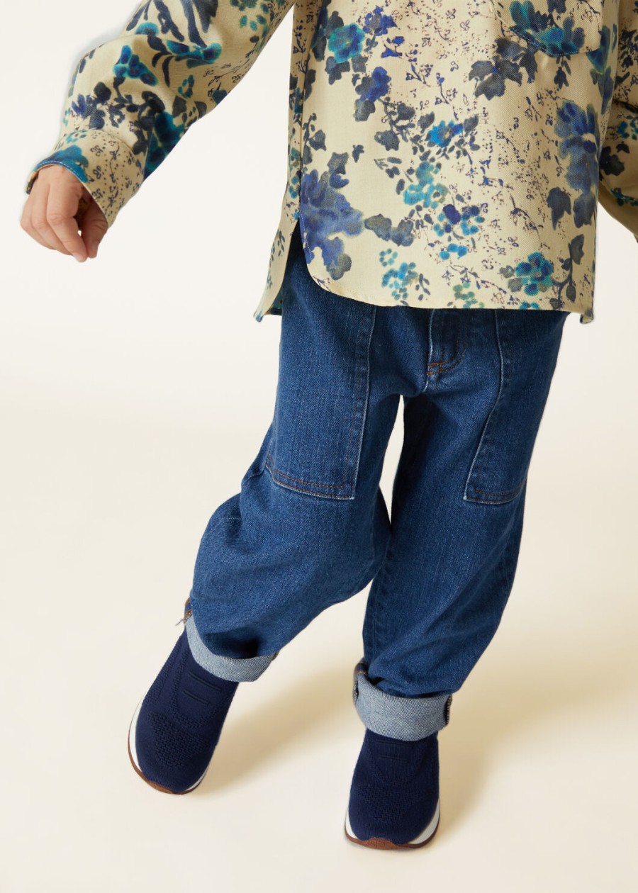 buty tenisowe dla dzieci 360 lp flexy walk wish wool blue fluorite
