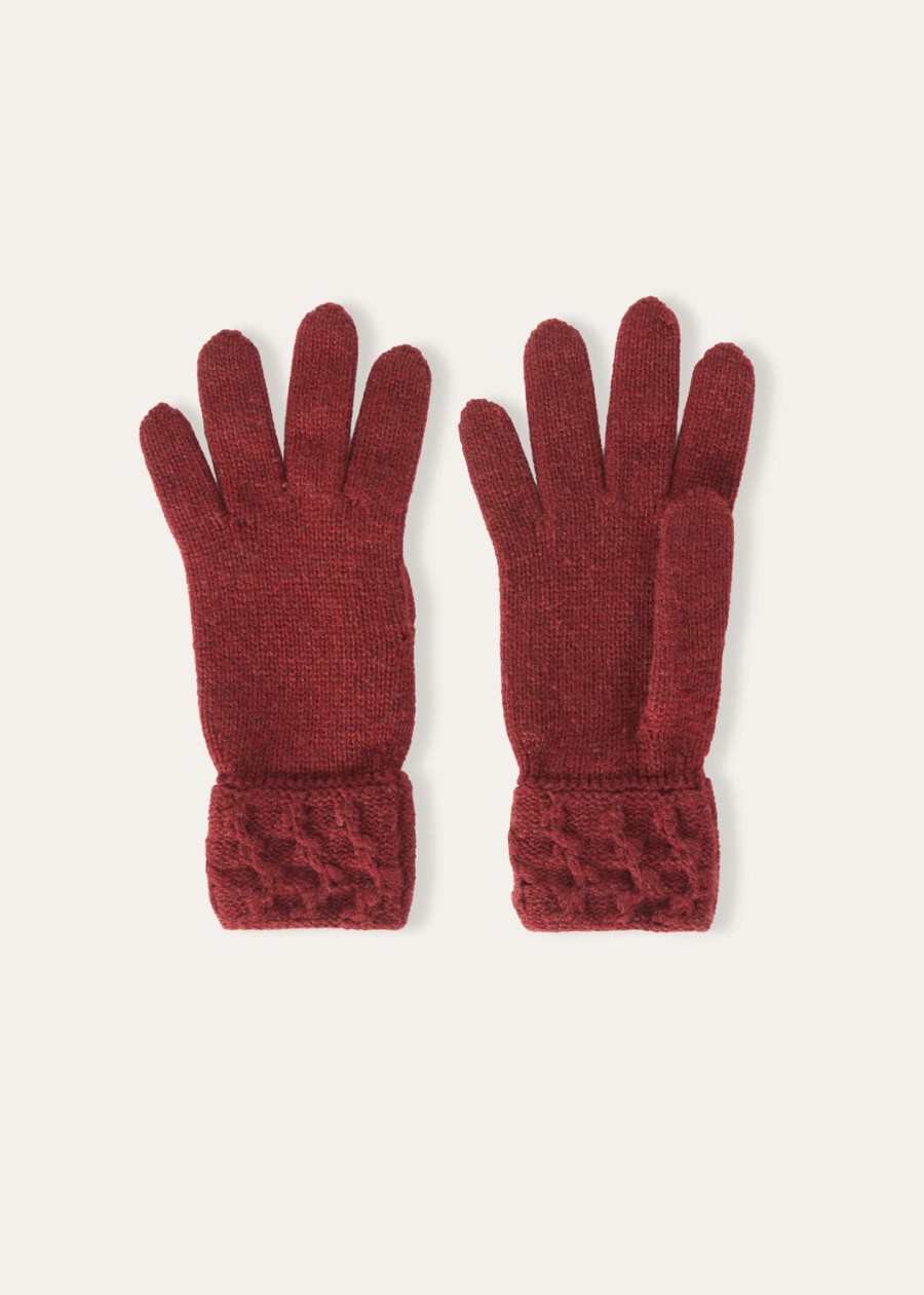 rękawiczki vallé baby cashmere weathering steel melange