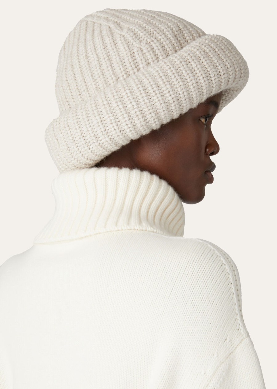 darwin beanie natural cashmere