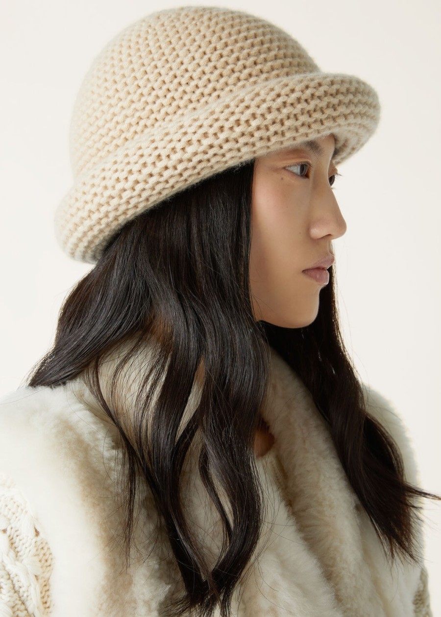 ashi beanie baby cashmere cream cashmere melange