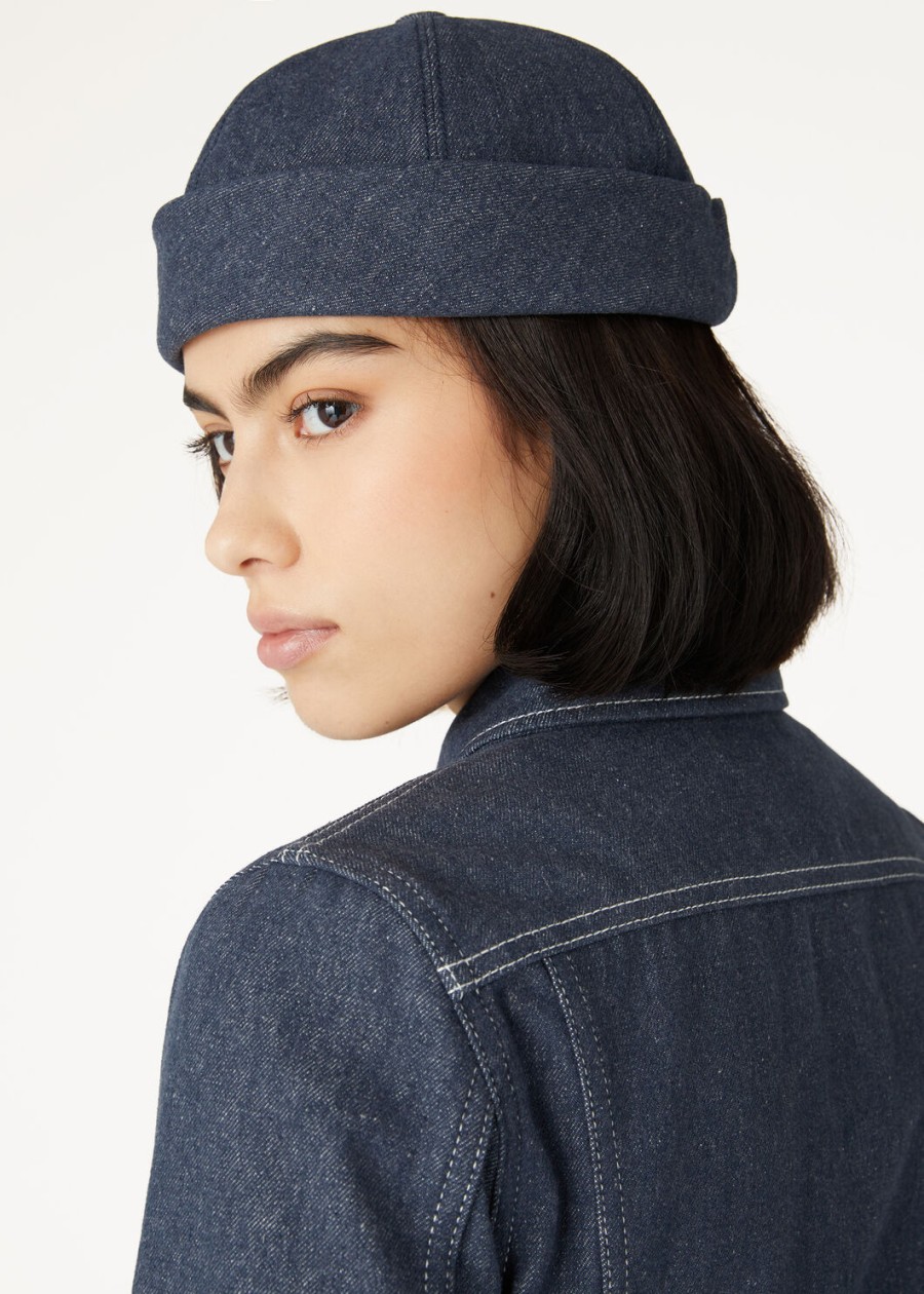 czapka beanie denim flower surge blue