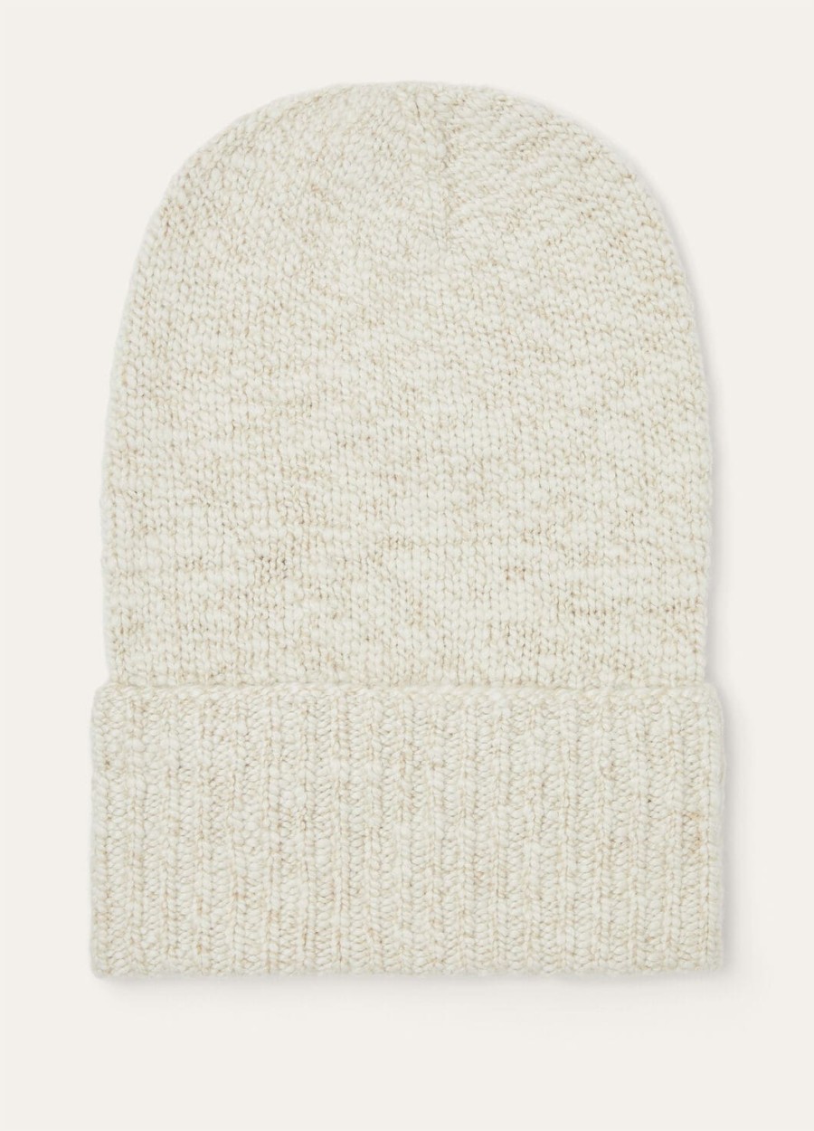 gnifetti beanie cashmere nougatbiscuit melange