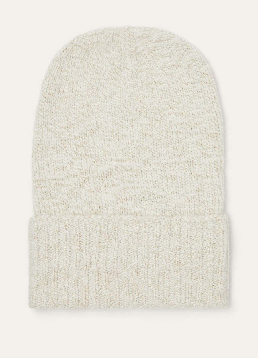 gnifetti beanie cashmere nougatbiscuit melange