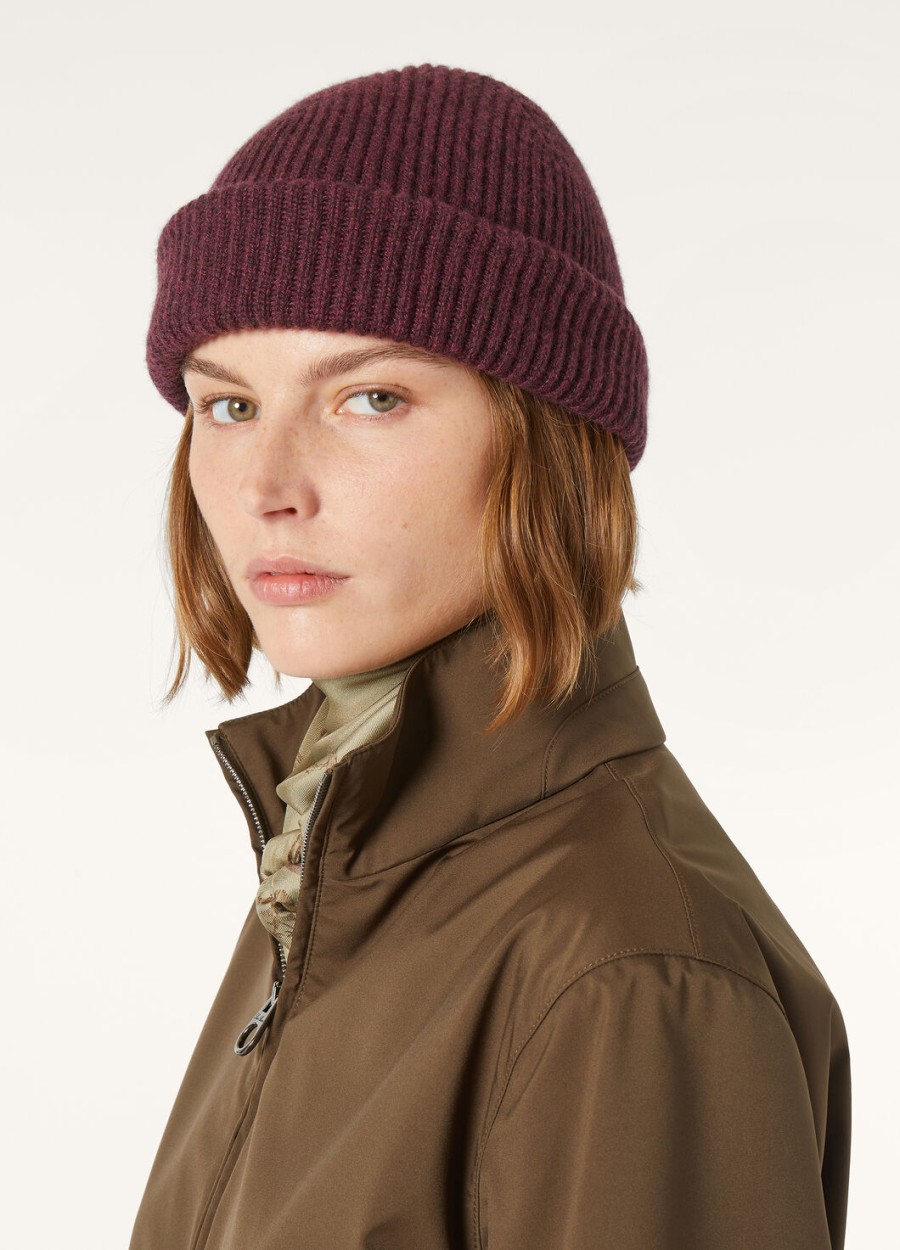 fobello beanie baby cashmere burgundy