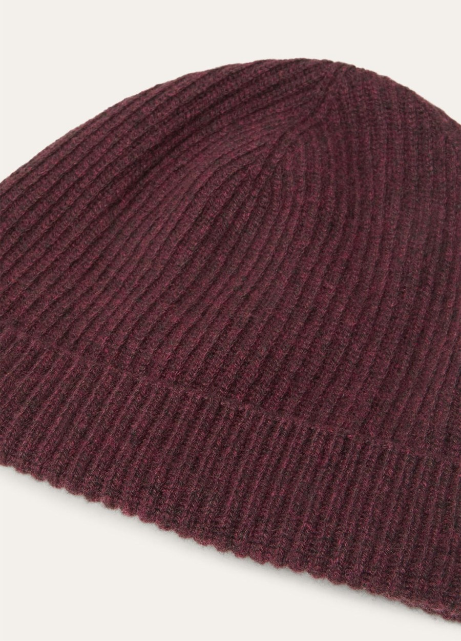 fobello beanie baby cashmere burgundy