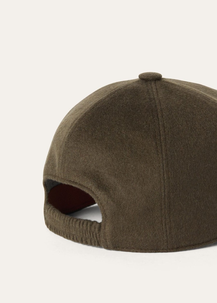 czapka baseballowa z kaszmiru – storm system coal green